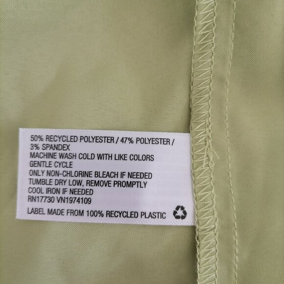 NWT Wild Fable Womens Sage Green Long Sleeve Collared Button Up Shirt Size XS - Picture 7 of 8